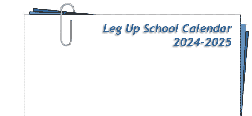 Leg Up Lessons Class Calendar